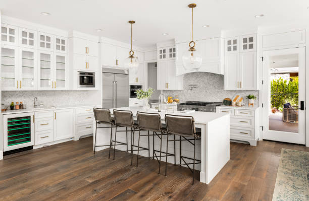 Tile pattern layout planning for backsplash in Addison